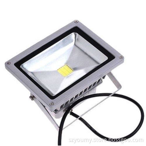 LED Floodlight with 20W Power Supply Silver Shell, Comes in Warm White, White